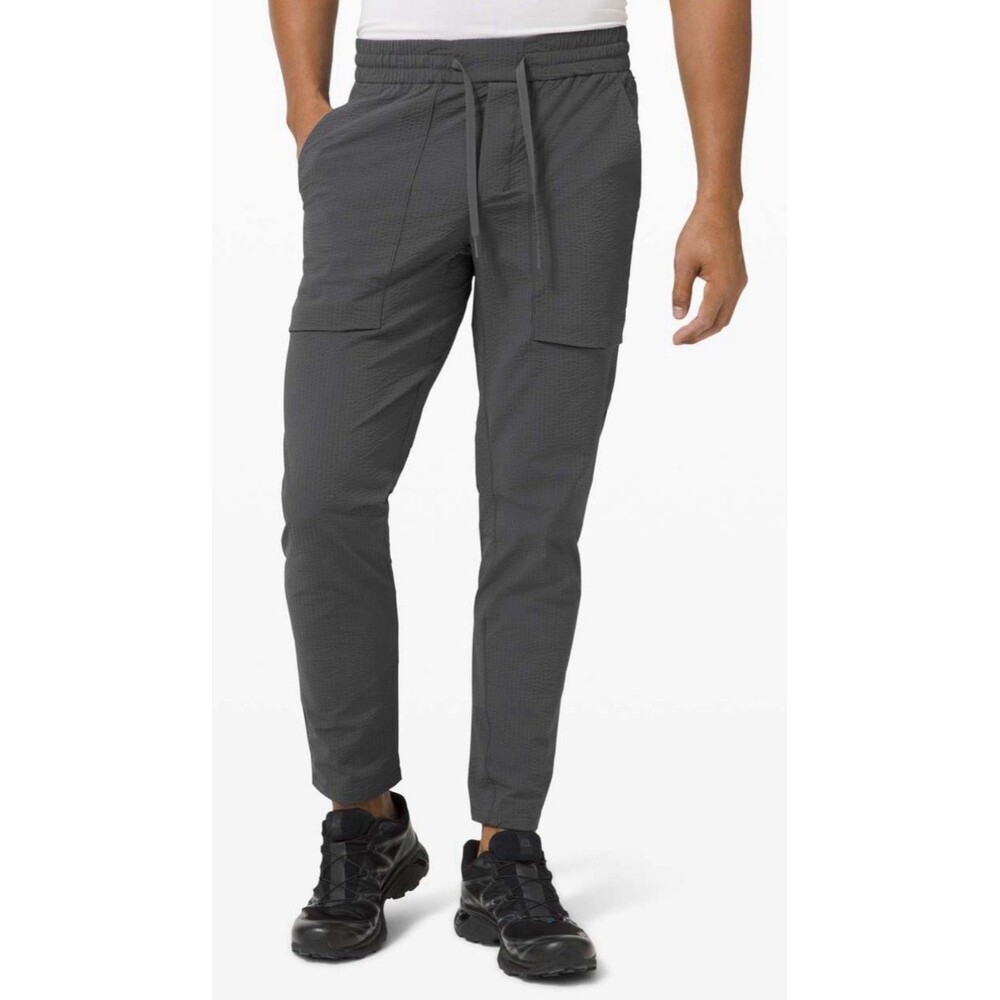 Lululemon Bowline Pants Men’s Medium Jogger Seersucker Graphite Grey - M5A09S